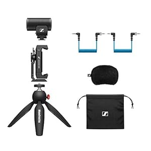 Sennheiser MKE 200 Mobile Kit Directional on-Camera mic for DSLR/mirrorless Cameras & Mobile Devices. Best for YouTube…