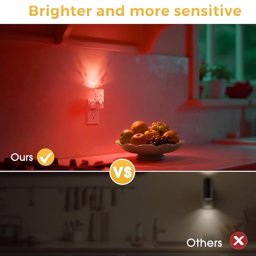 Image of L LOHAS LED Night Light, Night Lights Plug into Wall, Color Changing Nightlight RGB with Dusk to Dawn Sensor, Nightlight Plug in Wall for Halloween, Christmas, Holiday, Hallway Bedroom Kids Room