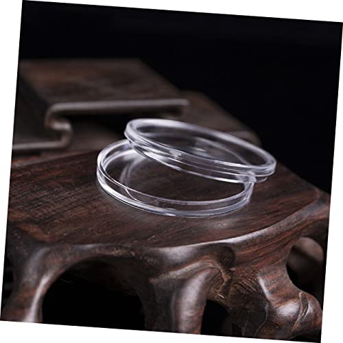 Cajas de plástico transparentes para monedas 100 piezas miniatura 5