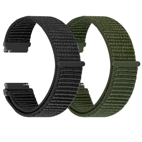 TumCez 18mm 19mm 20mm 22mm 24mm Cinturino per Uomo Donna,Regolabile Sgancio Rapido Cinturini Orologio in Nylon per Samsung/Garmin/Fossil/Amazfit/Huawei/Xiaomi/Ticwatch/Suunto Orologio