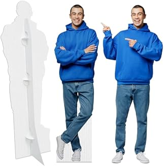 Custom Life Size Cardboard Cutout - 1-8 ft - Personalized High Resolution Stand Up | Upload Photo - Perfect Decor for Wedding, Graduation, Birthday Party Decor