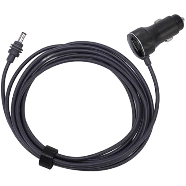 Generic Car Charger DC Power Cable Efficient 18AWG Cable for Mini Dish PD QC3.0 Ports for Cars Trucks and Buses