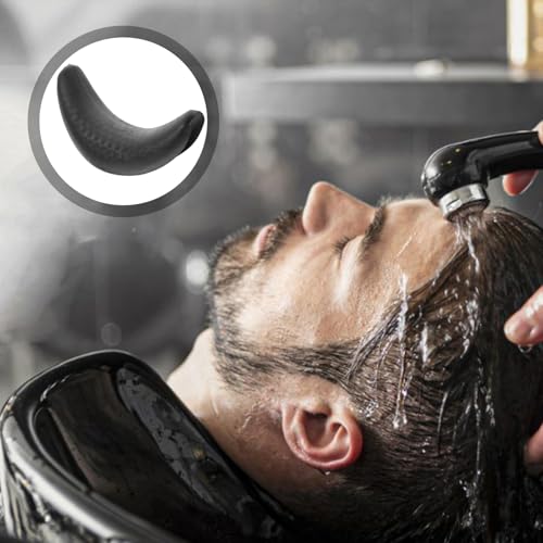 Healifty Shampoo Bowl Nackenkissen Silikon Haar Waschen Nackenstütze Salon Kissen Greifer für Friseur Haar Waschbecken Becken Werkzeug (Schwarz)