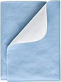 inkontinenzauflage 180x200  PFLEGE-POINT® Inkontinenzauflage Betteinlage Nässeschutz Krankenunterlage Mehrweg, 75 x 85 cm (blau)