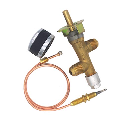 Universal Lpg Pggp Propane Fireplace Fire Gas Control Cock Valve Kit Con Thermocouple E Interruttore A Manopola, Sostituzione Per Griglia A Gas, Heate
