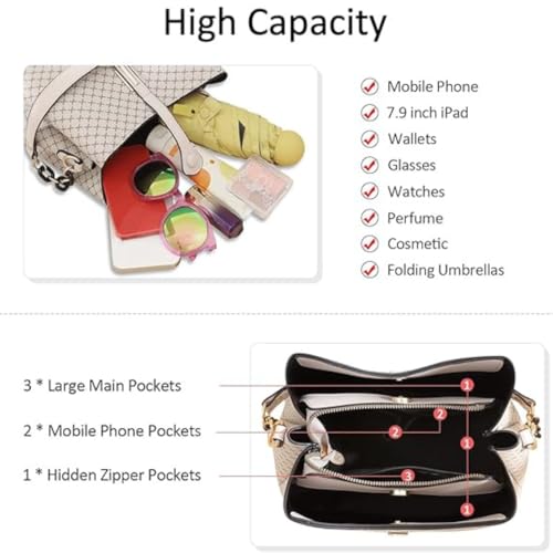 Image of Women Handbag with Top Handle | Crossbody Satchel sling bag with adjustable Strap | Cute Shoulder bag for daily use