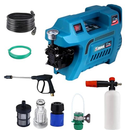Image of Aimex High Pressure Washer with Induction Motor 2200 Watts with 1L Foam Cannon (D7 Combo)