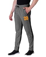 KART BLACK Plus Size Track Pants for Men | Printed Track Pant | Casual Fit Comfortable Track Pant (Pack of 1) (5XL, AndraOrange28)