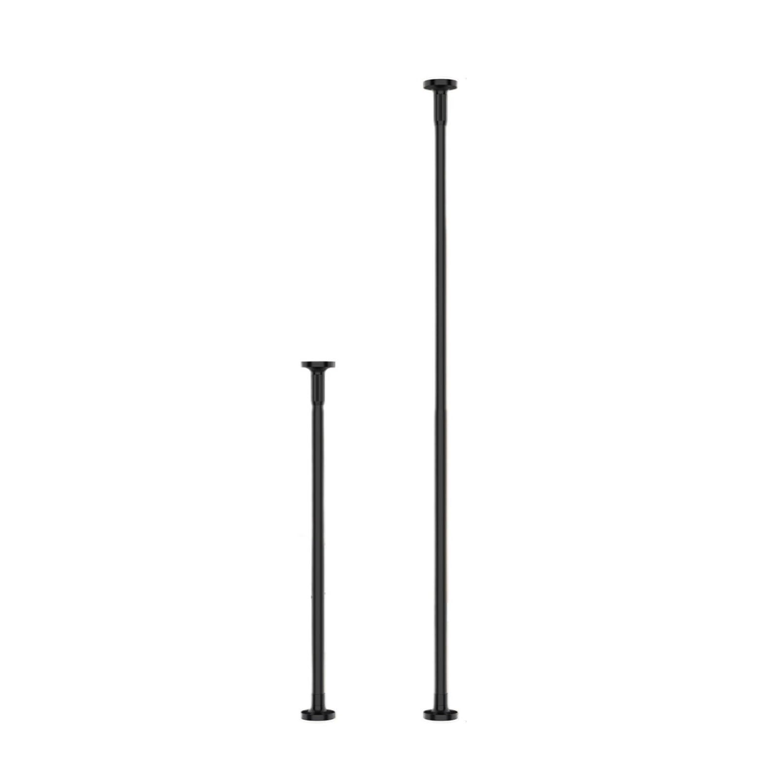 Adjustable Telescopic Pole Extendable Hanging Rod Bathroom Curtain Clothes Drying Storage for Wardrobe and Cloakroom(1.1-1.9M)