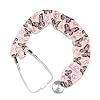 LedBack Pink Butterfly Hearts Print Stethoscope Protective Covers Stretchy Stethoscope Cover Universal Fit Stethoscope Decorative Sleeve Stethoscopes Accessories with Button Down