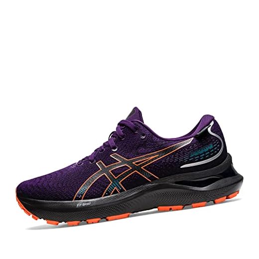 ASICS Damen Gel-Cumulus 24 GTX Sneaker, Night Shade/NOVA ORANGE, 41.5 EU