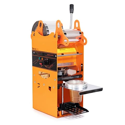 WYZwork Manual 180mm Tall Boba Tea Cup Sealer Sealing Machine High Operating Speed 300-500 Cups/hr 270W