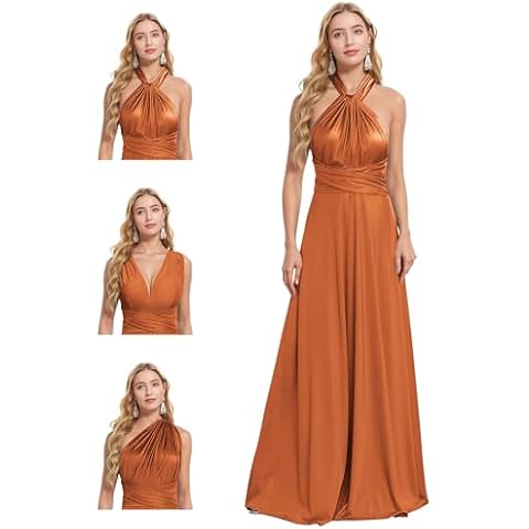 ProAid Convertible Infinity Bridesmaid Dresses - Multi-Way Long Bridesmaid Dress, Twist Wrap Dress for Weddings Cover