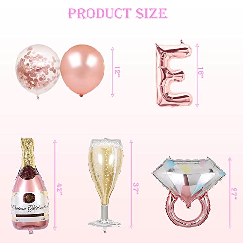 Western Let's Go Girls Bachelorette Party Decorations, Cowgirl Bride Shower Party Balloons, Rose Gold Fringe Curtains Ring Balloons For Bride To Be/Final Rodeo/Bridal Shower Party Decorations Supplies-Wild West #TOP3