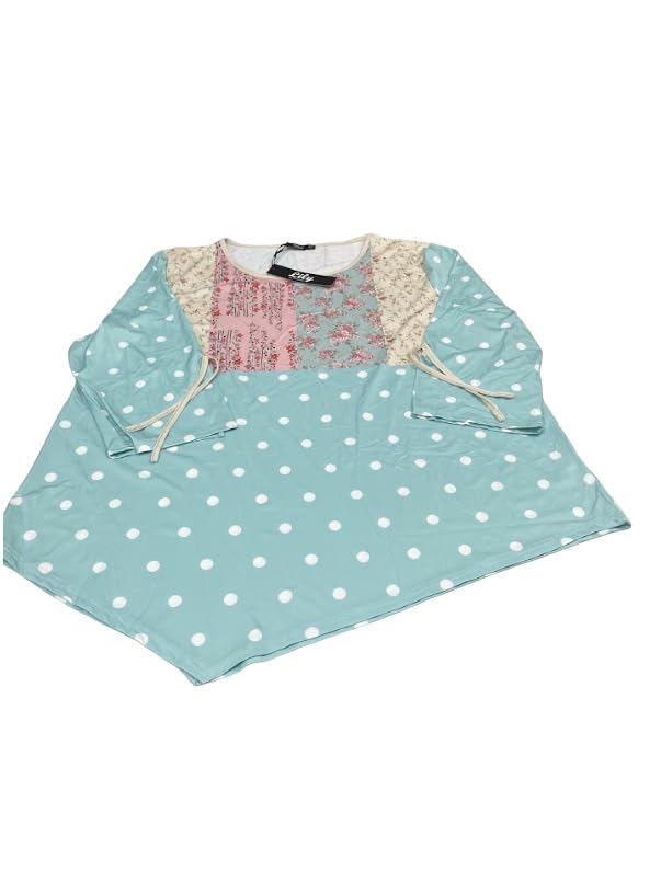 Lily by Firmiana Womens Long Sleeves Multicolor Top Size 4XL