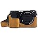Produktbild MegaGear MG1645 Ever Ready Kameratasche aus echtem Leder, kompatibel mit Sony Alpha A6100, A6400, Camel
