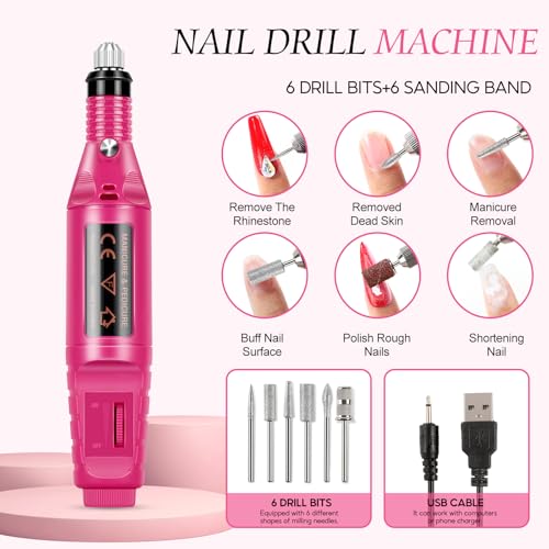 Kit de uñas acrílicas para principiantes con 3 polvos y accesorios miniatura 2
