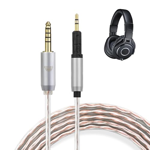 okcsc JBX �w�b�h�z���P�[�u�� HD598 ���P�[�u�� �C���z���E�w�b�h�z���p SENNHEISER�p/Audio-Technica�p HD558�EHD518�EATH-M40X�EM50X�EM60X�EM7OX�ER50X�ɓK�� OFC 4�c ����1.5