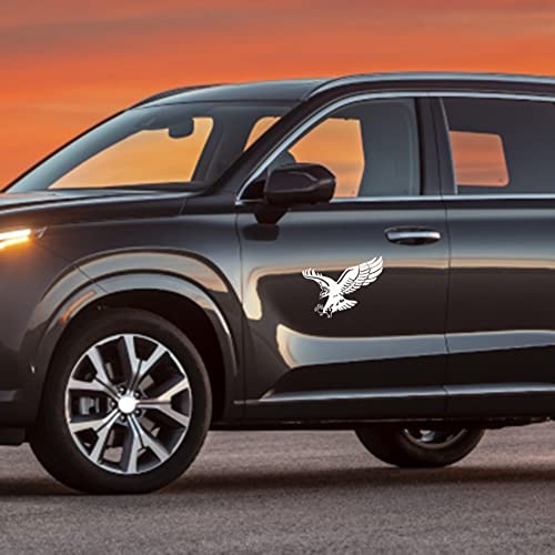 Flying Eagle Car Decals 2 Pack Black Car Graphics PVC Material Sticker Decals Multipurpose Decals for Car Truck SUV Jeep Universal Car Hood Body Side Decal Stickers
