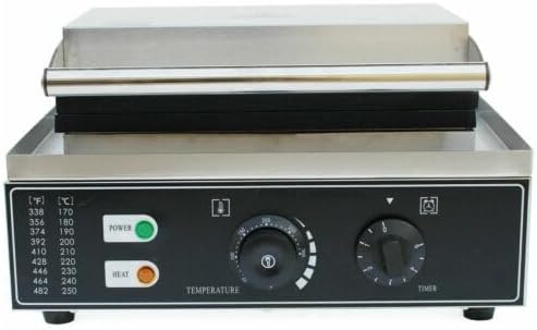 Commercial Electric Sandwich Machine, 110V 1500W Double-side Sandwich Press Grill, Breakfast Sandwich Toaster Grilled Cheese Maker w/Non-Stick Coating, Stainless Steel, for Restaurant Party Food Stall