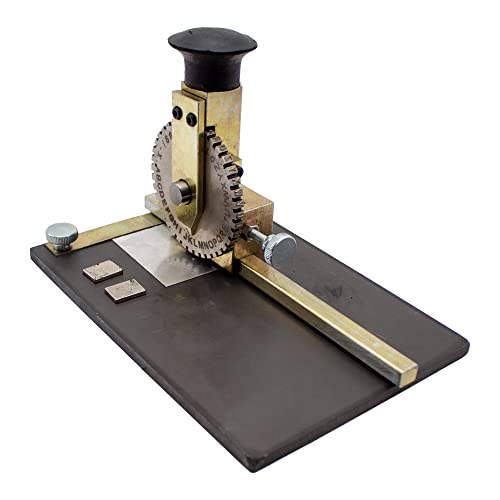 iDili Manual Metal Stamping Marking Machine Embossing Machine Dog tag pet nameplate Metal Plate Stamping Embossing Machine Letter Printing (NO.3)