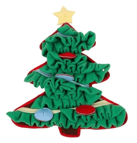 Christmas Tree Snuffle Mat – Interactive Holiday Enrichment Toy f...