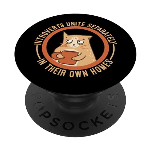Introverts Unite Separately In Their Own Homes PopSockets PopGrip Adhesivo