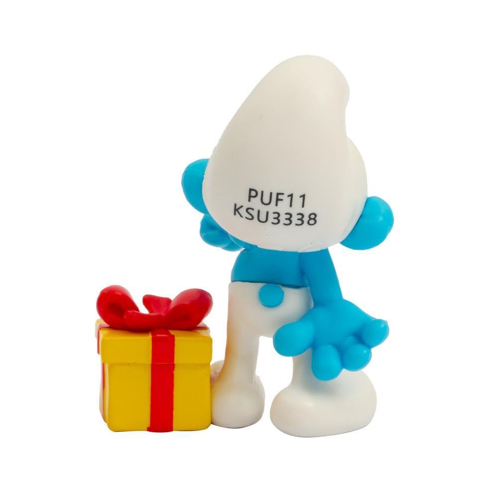 Coppia Personaggi Puffi Burlone e Quattrocchi, Alti 5,5 Cm, Il Puffo Quattrocchi Cambia Colore Con Il Freddo, Per Bambini A partire Dai 3 Anni