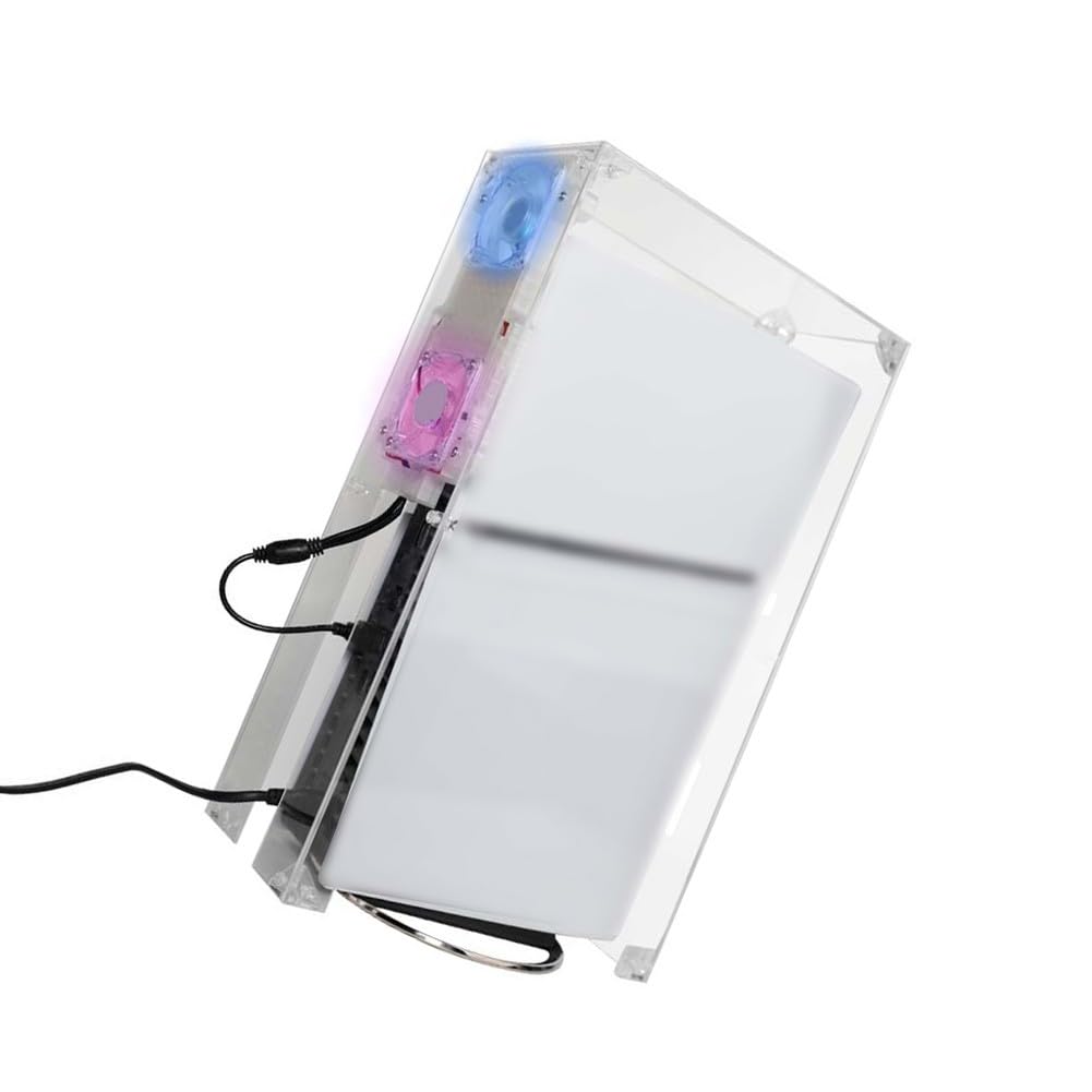 Funda transparente de refrigeración y polvo para PS5 Slim, carcasa de disipación de calor de PC con diseño de flujo de aire, funda protectora para consola PlayStation 5 Slim