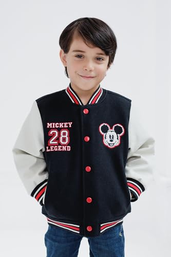 Disney Mickey Mouse Varsity Bomber Jacket Toddler to Big Kid Sizes (2T - 14-16)2