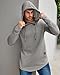 Aiyino Men's Big And Tall Long Sleeve Athletic Hoodies Sport Sweatshirt Solid Color Fashion Pullover 5XL Light Grey