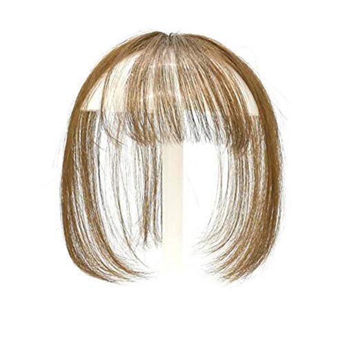 3D Air Bang Human Real Hair Flat Bangs with Temple clip in Hair