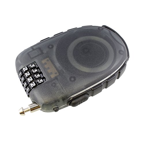 7Penn Steel Cable Lock With 4-Digit Tumbler Combination 3Ft Long Cord In Black – Adjustable Combo For Bike Luggage #TOP6