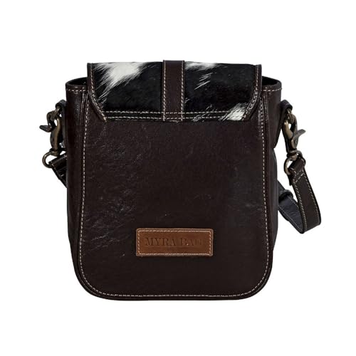 Myra Bag Shoulder Bag for Women - Western Upcycled Hairon Leather Crossbody Bag - Santa Mesa Dark3