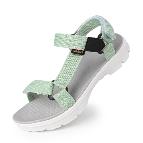 riemot Sandalias Deportivas Mujer Verano Ajustable Atlético Zapatos Comodas de Senderismo Sandalias playa Trekking Antideslizante Sandalias