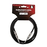 Couleur : noir Kirlin Deluxe Series Câble de guitare droit vers droit Noir 3 m