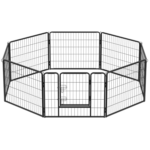 ペットサークル ペットサークル 中型犬用 小型犬用 ペットフェンス 折り畳み式 カタチ変更可 スチール製 ゲージ 複数連結可能 パネル8枚 室内外兼用 犬サークル 高さ60cm