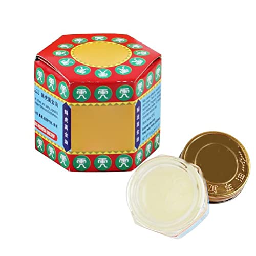 Kangmeile 30gr Baume du Tigre Blanc - Médicamenté à Base de Plantes - Analgésique Musculaire - Pommade - Inhalant(Blanc) Cover