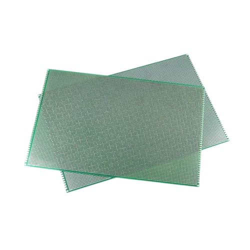 perfk 2 piezas placa PCB de doble cara, placa de circuito impreso, kit prototipo, placa de de 2.54 mm para experimento de soldadura de bricolaje