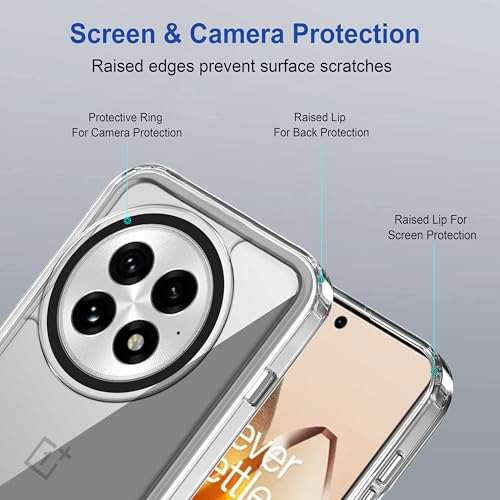 Image of Zapcase Back Case Cover for OnePlus 13 5G | Compatible for OnePlus 13 5G Back Cover | Case Cover with Camera Protection | (TPU + PC | Transparent)