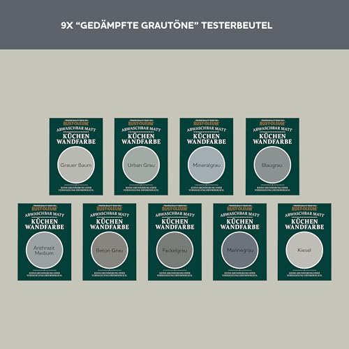 Rust-Oleum Küchenwand- und Deckenfarbe Testerbox- Gedämpfte Grautöne