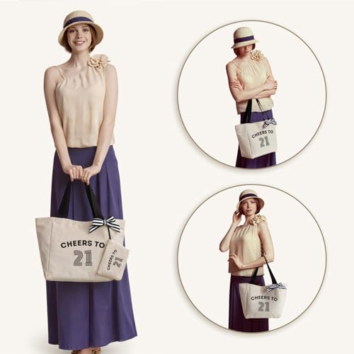 Image of Vavabox 40th Birthday Gifts Women, Unique 40 Years Old Tote Bag, Vintage 1986 Handbag Gifts for Women Mom Wife Friend