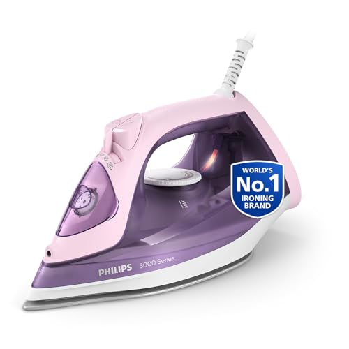 Image of Philips Speed Pro DST3020 /30 Steam iron 2200 W - World's No 1 Ironing brand, 35 gm /min Steam with 160 gm Steam Boost, Ceramic Soleplate, Drip Stop technology & 300 ml Water tank