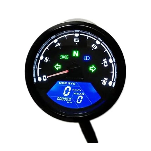 12 tusen RMP Kmh/mph Universal Lcd Digital vägmätare hastighetsmätare varvräknare växelindikeringen Motorcykel Scooter golfbilar Atv För motorcykel