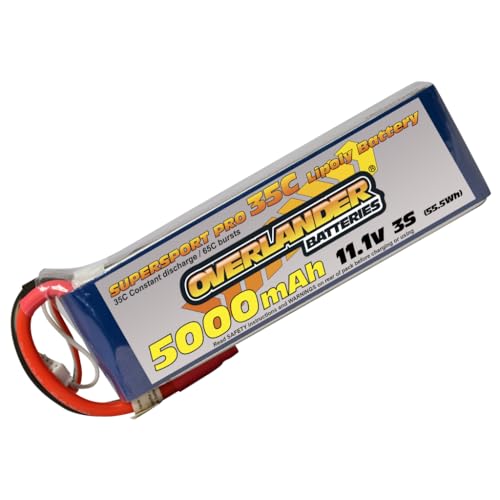 Batterie LiPo 3S 5000mAh Overlander pour de longues après-midis de pilotage RC en club ou nature