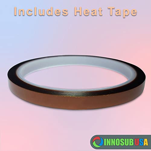 Texprint R Sublimation Paper 8.5X11 For Ricoh Printers, Dye Sublimation Transfer Dt Heavy Paper (Pack Of 110 Sheets) Comes With Innosub Heat Tape Resistant #TOP5
