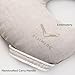 DORMIKID Linen Cover for Nursing Pillow • Premium Quality 100% Organic Oeko-Tex Standard • Case for Breastfeeding and Bottle Feeding Pillow • Soft and Breathable • Only Cover (Natur Linen)