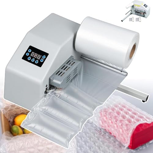 200W Luftpolstermaschine, 16m/Min Dichtungsgeschwindigkeit, Heats in 30s. Kompakter Blase Wrap Maker mit 600m Film. Schnelle Verpackung für zerbrechliche Gegenstände. Raumsparen. Einfach zu bedienen.