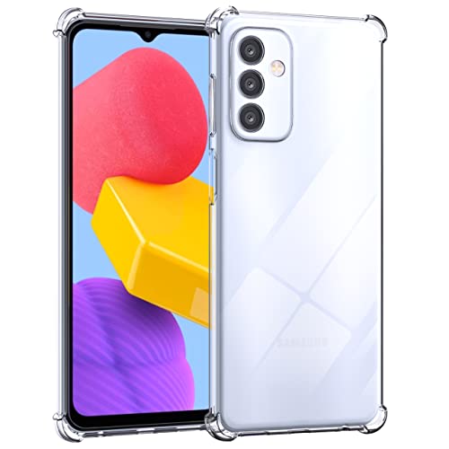 Anoowkoa Coque pour Samsung Galaxy M13 - Transparente Housse de Protection en Silicone Rigide Anti Choc Étuis[Bumper avec Coins Renforcés] Cover