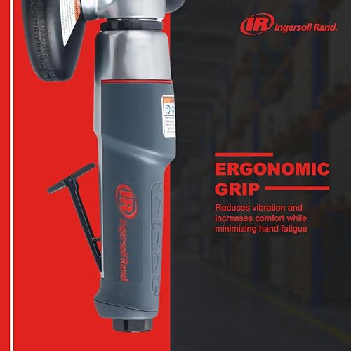 Image of Ingersoll Rand 3445MAX Air Angle Grinder /Cutoff Tool, 4.5 inch Wheel, 12,000 rpm, 0.88 hp, 5 /8 inch-11 Thread, Rear Exhaust
